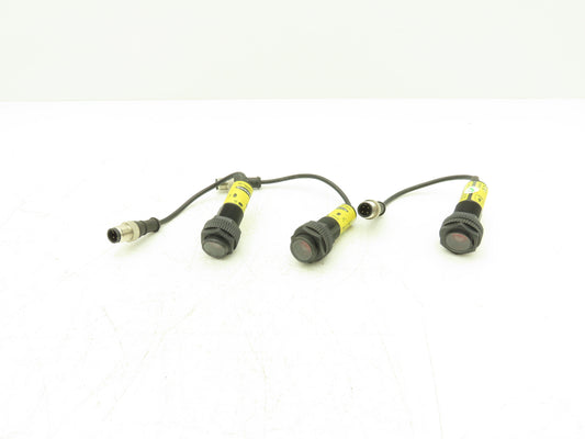 Banner S18-2VPRL-Q5 Photoeye Sensor Receiver 18mm 10-30VDC  Lot of 3