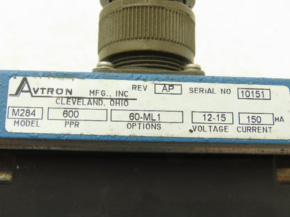 Avtron M284 Tachometer Sensor Assembly 600PPR 12-15V Option 60ML1