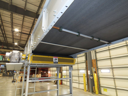 Hytrol HSS 49"x 53' Slider Bed Conveyor 47"Belt 5Hp 3PH Center Drive 140fpm