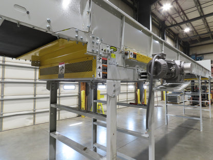 Hytrol HSS 49"x 53' Slider Bed Conveyor 47"Belt 5Hp 3PH Center Drive 140fpm