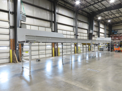 Hytrol HSS 49"x 53' Slider Bed Conveyor 47"Belt 5Hp 3PH Center Drive 140fpm