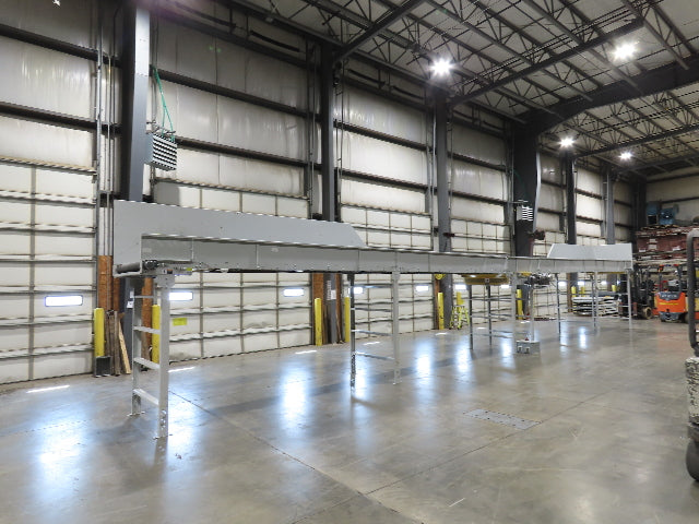 Hytrol HSS 49"x 53' Slider Bed Conveyor 47"Belt 5Hp 3PH Center Drive 140fpm