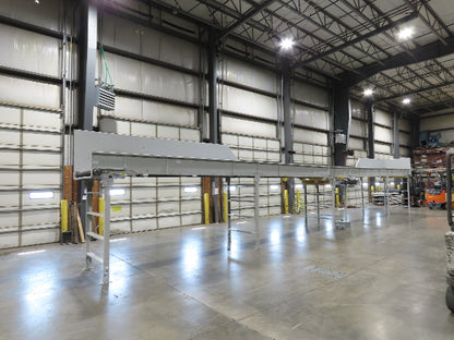 Hytrol HSS 49"x 53' Slider Bed Conveyor 47"Belt 5Hp 3PH Center Drive 140fpm