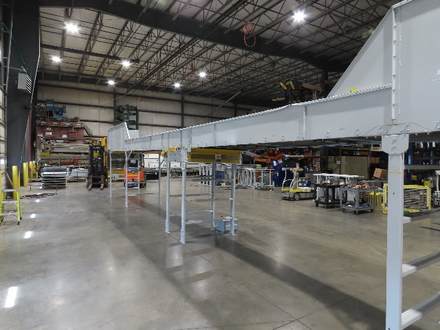 Hytrol HSS 49"x 53' Slider Bed Conveyor 47"Belt 5Hp 3PH Center Drive 140fpm