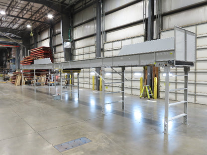 Hytrol HSS 49"x 53' Slider Bed Conveyor 47"Belt 5Hp 3PH Center Drive 140fpm