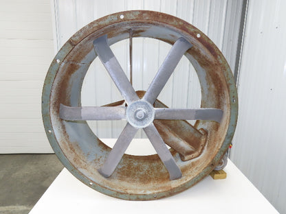 BINKS 30-1691 Tubeaxial Fan 34" Belt Drive 1-1/2Hp Motor 230/460V Intake 6 Blade