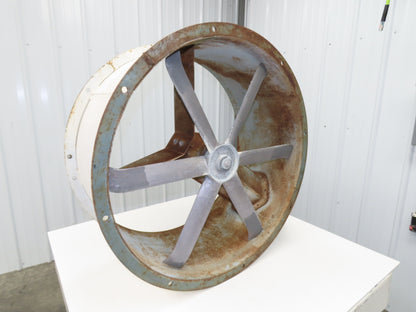 BINKS 30-1691 Tubeaxial Fan 34" Belt Drive 1-1/2Hp Motor 230/460V Intake 6 Blade