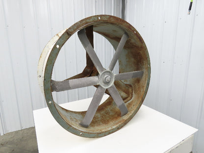 BINKS 30-1691 Tubeaxial Fan 34" Belt Drive 1-1/2Hp Motor 230/460V Intake 6 Blade