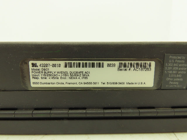 Sti 43207-0010 Light Curtain Power Supply w/Encl Duosafe AC1 115/230VAC