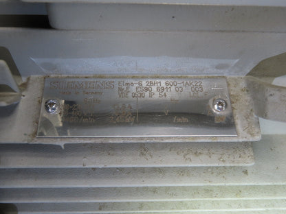 Siemens ELMO-G 2BH1 600 2" Vacuum Pump -Anver VB Suction Lifter 3.4kw 230/460V