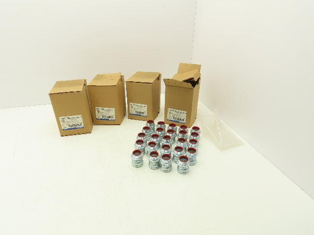 TC713A Steel City 1" EMT Conduit Compression Connector Insulated Lot of 99