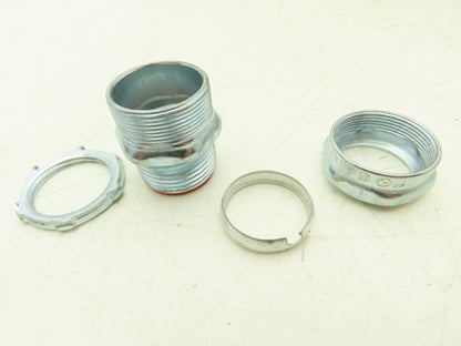 TC713A Steel City 1" EMT Conduit Compression Connector Insulated Lot of 99