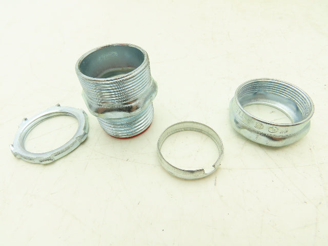TC713A Steel City 1" EMT Conduit Compression Connector Insulated Lot of 99