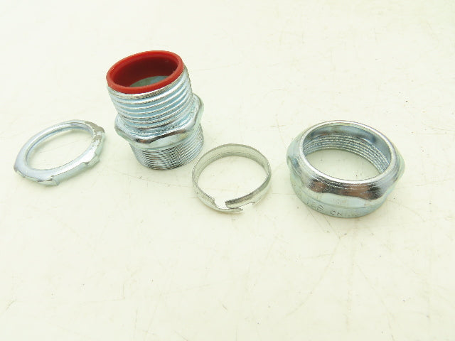 TC713A Steel City 1" EMT Conduit Compression Connector Insulated Lot of 99