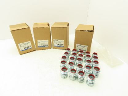 TC713A Steel City 1" EMT Conduit Compression Connector Insulated Lot of 99