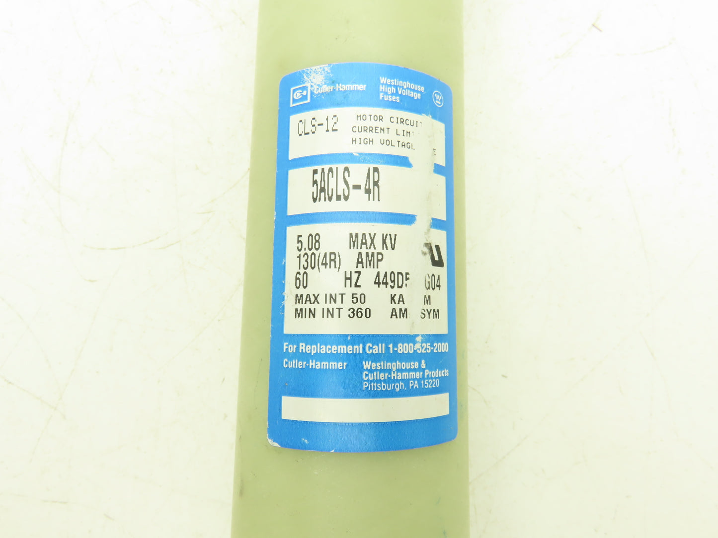 Cutler-Hammer 5ACLS-4R Fuse 130A 5.08KVAC Motor Circuit Current Limiting