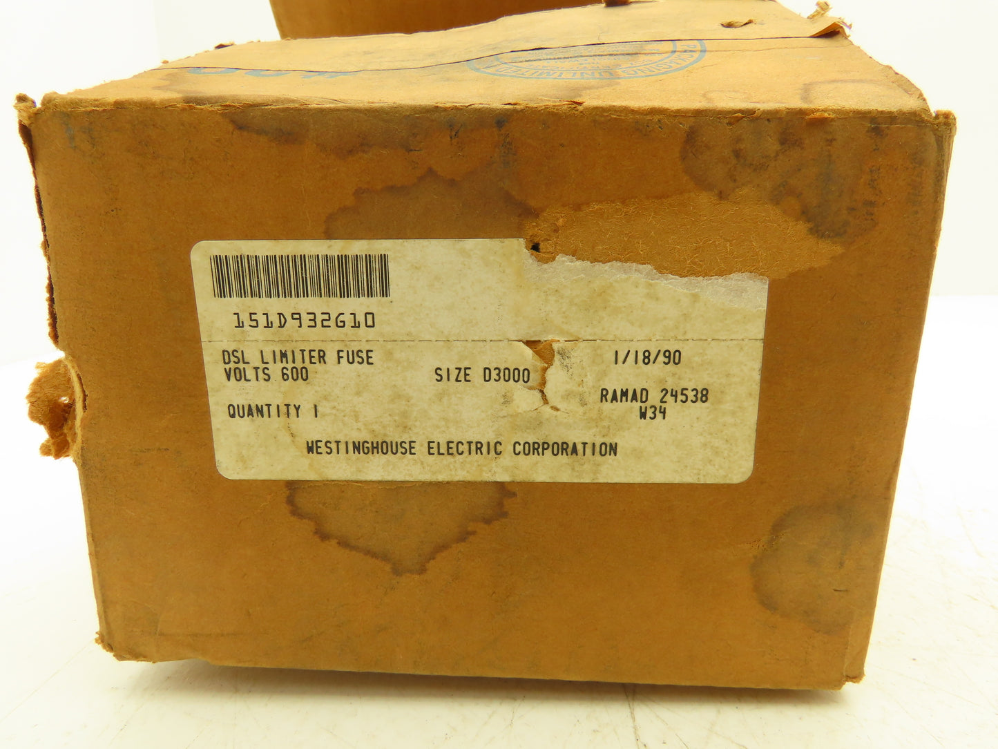 Westinghouse 151D932G10 DSL Limiter Fuse 600V 3000A