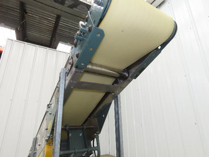 Hytrol 12"x 5' 11" Slider Bed Incline Belt Conveyor .5Hp 115V 1PH End Drive