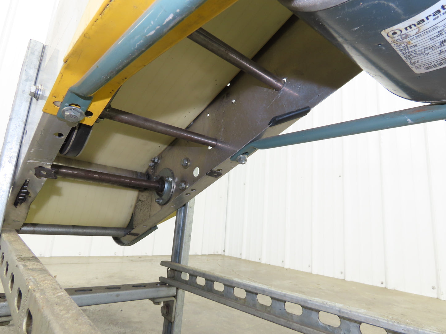 Hytrol 12"x 5' 11" Slider Bed Incline Belt Conveyor .5Hp 115V 1PH End Drive