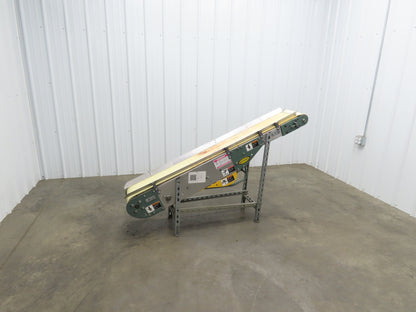 Hytrol 12"x 5' 11" Slider Bed Incline Belt Conveyor .5Hp 115V 1PH End Drive