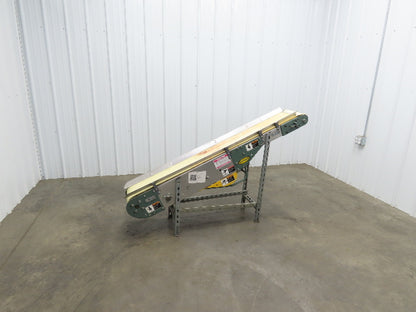 Hytrol 12"x 5' 11" Slider Bed Incline Belt Conveyor .5Hp 115V 1PH End Drive