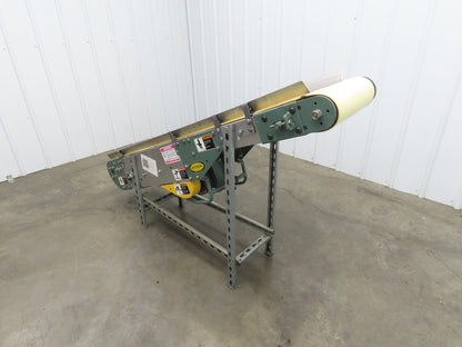 Hytrol 12"x 5' 11" Slider Bed Incline Belt Conveyor .5Hp 115V 1PH End Drive