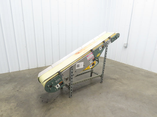 Hytrol 12"x 5' 11" Slider Bed Incline Belt Conveyor .5Hp 115V 1PH End Drive