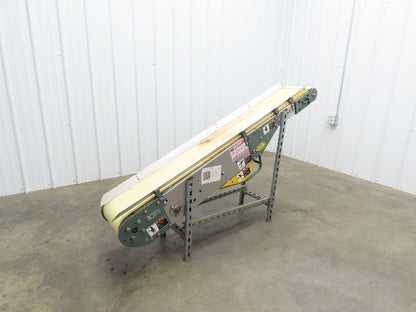Hytrol 12"x 5' 11" Slider Bed Incline Belt Conveyor .5Hp 115V 1PH End Drive