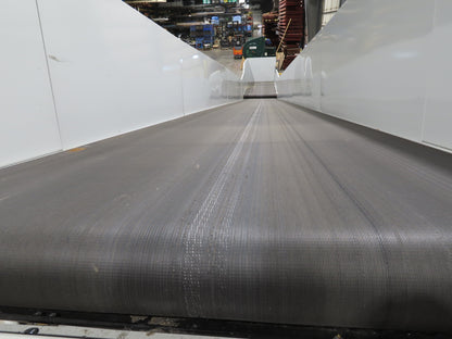 Hytrol HSSHD 43"x 40' Flat to Incline Belt Conveyor 3Hp 3PH Center Drive 168fpm