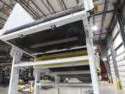 Hytrol HSSHD 43"x 40' Flat to Incline Belt Conveyor 3Hp 3PH Center Drive 168fpm