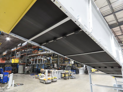 Hytrol HSSHD 43"x 40' Flat to Incline Belt Conveyor 3Hp 3PH Center Drive 168fpm