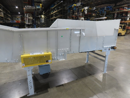 Hytrol HSSHD 43"x 40' Flat to Incline Belt Conveyor 3Hp 3PH Center Drive 168fpm