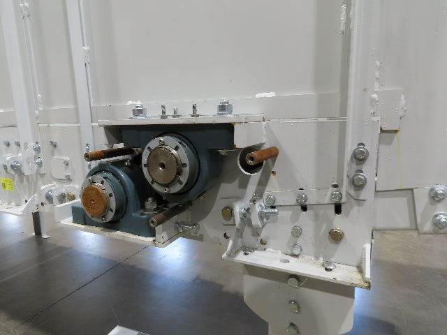 Hytrol HSSHD 43"x 40' Flat to Incline Belt Conveyor 3Hp 3PH Center Drive 168fpm