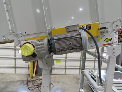 Hytrol HSSHD 43"x 40' Flat to Incline Belt Conveyor 3Hp 3PH Center Drive 168fpm