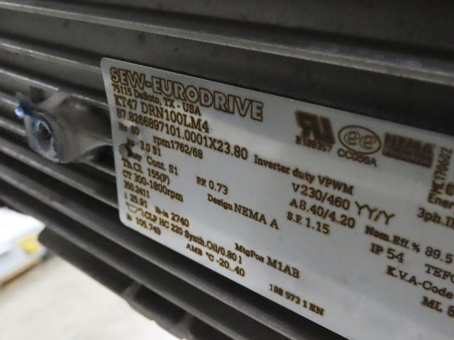 Hytrol HSSHD 43"x 40' Flat to Incline Belt Conveyor 3Hp 3PH Center Drive 168fpm