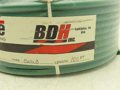 BDH Durothane 9mm Solid Green Rough Round Urethane Conveyor Belt 100' Roll RPN9