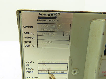 Foxboro E20S-I3FB8 CS-E/FN-A Analog Pressure Recorder Rack/Panel Mount 4-20mA