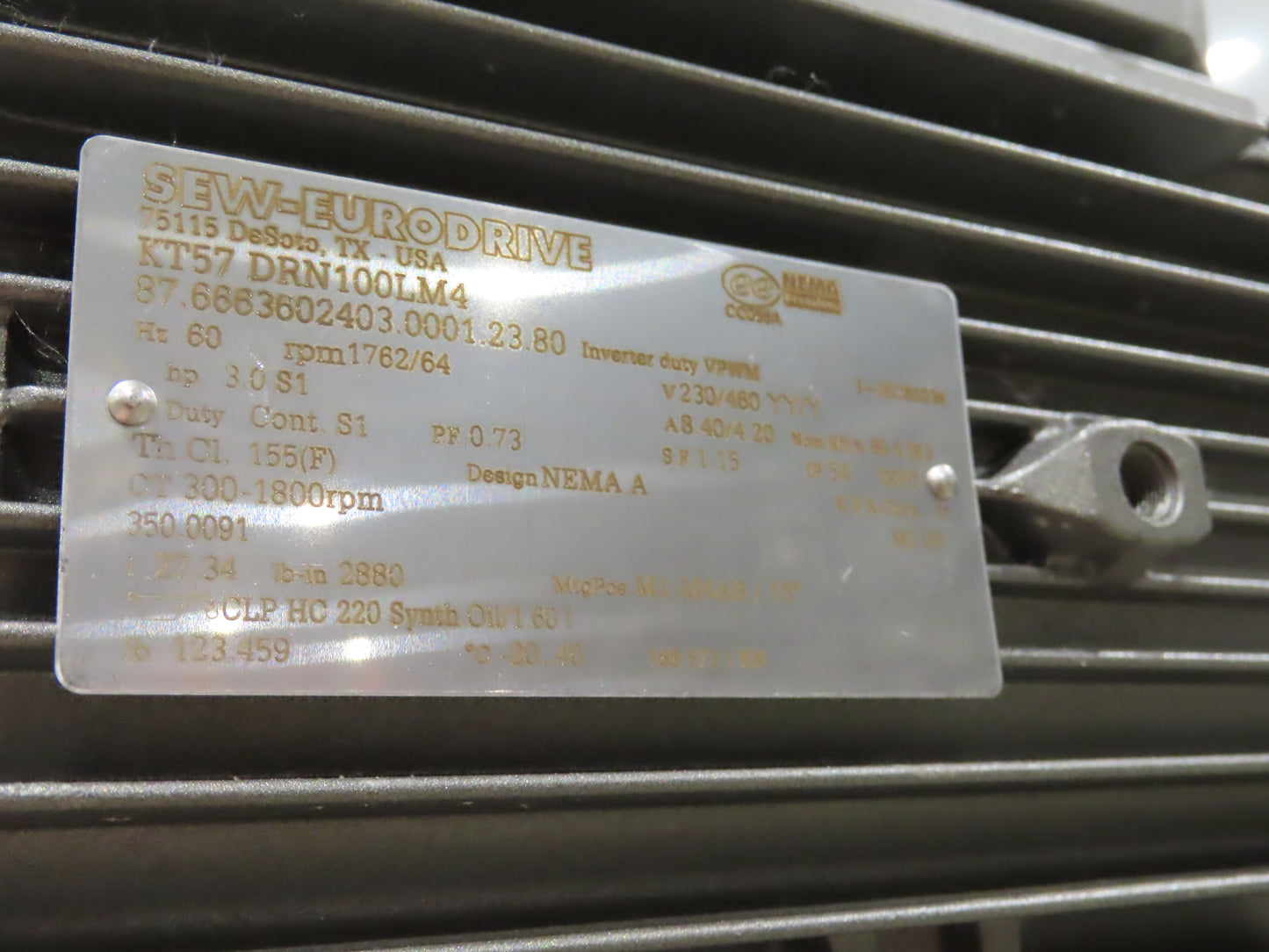 Hytrol HSS 43"x 17' 6" Slider Bed Conveyor 41" Belt 3Hp 3PH Center Drive 160fpm