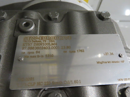 Hytrol HSS 43"x 17' 6" Slider Bed Conveyor 41" Belt 3Hp 3PH Center Drive 160fpm