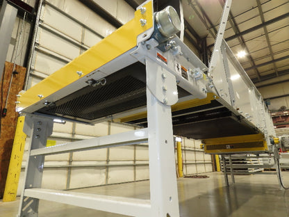 Hytrol HSS 43"x 17' 6" Slider Bed Conveyor 41" Belt 3Hp 3PH Center Drive 160fpm