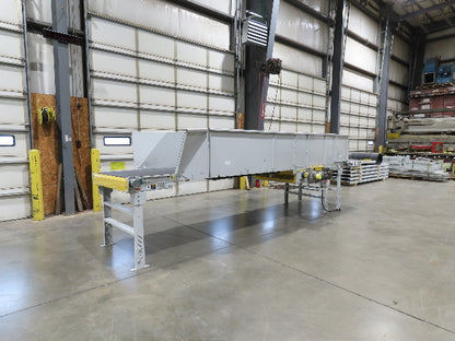 Hytrol HSS 43"x 17' 6" Slider Bed Conveyor 41" Belt 3Hp 3PH Center Drive 160fpm