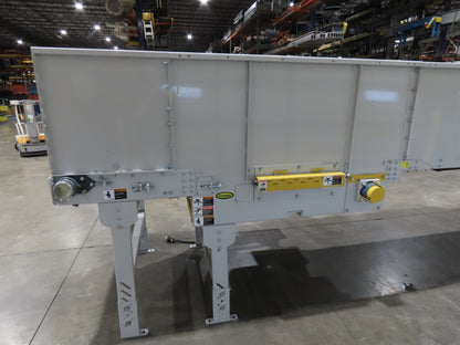 Hytrol HSS 43"x 17' 6" Slider Bed Conveyor 41" Belt 3Hp 3PH Center Drive 160fpm