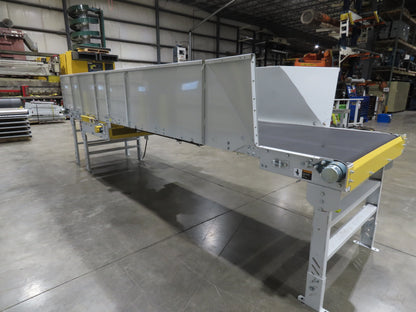 Hytrol HSS 43"x 17' 6" Slider Bed Conveyor 41" Belt 3Hp 3PH Center Drive 160fpm