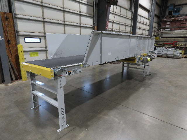 Hytrol HSS 43"x 17' 6" Slider Bed Conveyor 41" Belt 3Hp 3PH Center Drive 160fpm