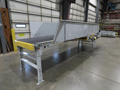 Hytrol HSS 43"x 17' 6" Slider Bed Conveyor 41" Belt 3Hp 3PH Center Drive 160fpm