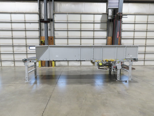 Hytrol HSS 43"x 17' 6" Slider Bed Conveyor 41" Belt 3Hp 3PH Center Drive 160fpm