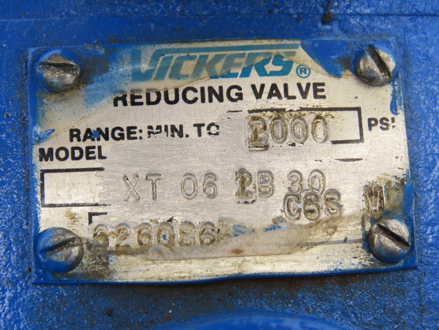 Vickers XT 06 1B 30 Hydraulic Pressure Reducing Valve 3/4"npt 1000psi