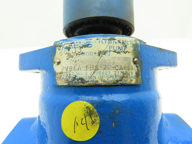 Vickers PVB6A-FRS-20-CA-11 Hydraulic Variable Piston Pump 6gpm 2000psi