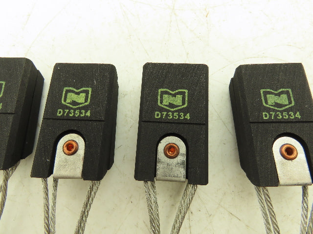 National D73534 Carbon Motor Split Brush 5/8" x 1-1/4" x 2-1/8" Lot of 4