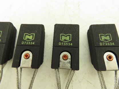 National D73534 Carbon Motor Split Brush 5/8" x 1-1/4" x 2-1/8" Lot of 4